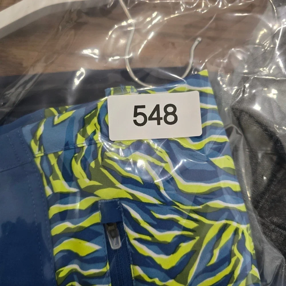 Nike Swim Shorts Men's Size 34 Blue Yellow Zebra Print Board Shorts